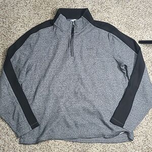 Calvin Klein Charcoal and Black Zip Pullover